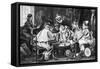 Concert Party Offstage-J Miralles-Framed Stretched Canvas