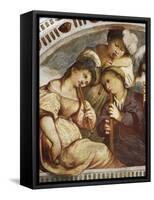 Concert, Recorder Quartet, 1531-1532-Romanino-Framed Stretched Canvas