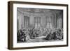 Concert scene , 18th century-Gabriel De Saint-aubin-Framed Giclee Print