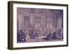 Concert scene , 18th century-Gabriel De Saint-aubin-Framed Giclee Print