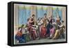 Concert with Different Instruments-Stefano Bianchetti-Framed Stretched Canvas