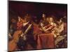 Concert with Eight People-Valentin de Boulogne-Mounted Giclee Print