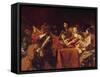 Concert with Eight People-Valentin de Boulogne-Framed Stretched Canvas