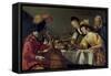 Concert-Gerrit van Honthorst-Framed Stretched Canvas