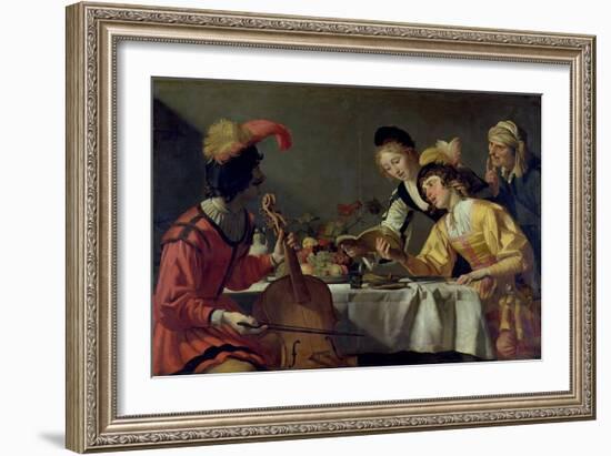 Concert-Gerrit van Honthorst-Framed Giclee Print