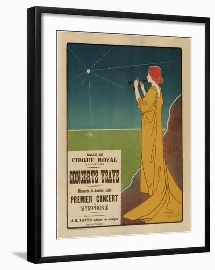 Concerts Ysaÿe, 1895-Henri Georges Meunier-Framed Giclee Print