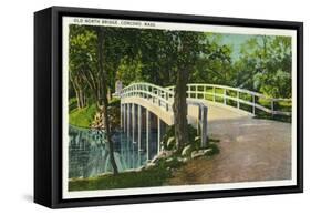 Concord, Massachusetts - View of Old North Bridge-Lantern Press-Framed Stretched Canvas