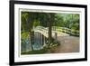 Concord, Massachusetts - View of Old North Bridge-Lantern Press-Framed Premium Giclee Print