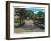 Concord, Massachusetts, View of the Old North Bridge-Lantern Press-Framed Art Print