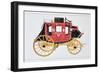 Concord Stagecoach Used by Wells Fargo and Co. Made in Concord, New Hampshire-American School-Framed Giclee Print