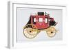 Concord Stagecoach Used by Wells Fargo and Co. Made in Concord, New Hampshire-American School-Framed Giclee Print