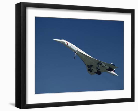 Concorde in Flight-Ian Griffiths-Framed Photographic Print