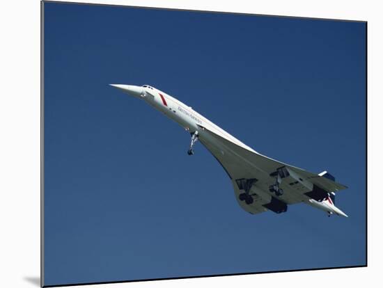 Concorde in Flight-Ian Griffiths-Mounted Photographic Print