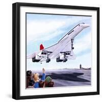 Concorde Landing in New York on 22 November 1977-John Keay-Framed Giclee Print