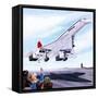 Concorde Landing in New York on 22 November 1977-John Keay-Framed Stretched Canvas