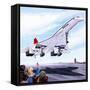 Concorde Landing in New York on 22 November 1977-John Keay-Framed Stretched Canvas