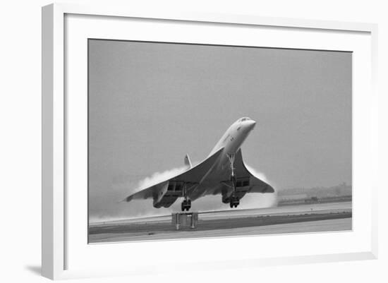 Concorde on First Takeoff from New York-null-Framed Photographic Print