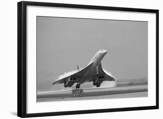 Concorde on First Takeoff from New York-null-Framed Photographic Print