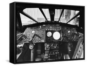Concorde's Cockpit-null-Framed Stretched Canvas