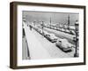 Concorde Square under the Snow in Paris-null-Framed Photographic Print