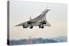 Concorde Supersonic Airliner Landing at Airport-null-Stretched Canvas