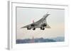 Concorde Supersonic Airliner Landing at Airport-null-Framed Photographic Print