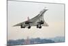 Concorde Supersonic Airliner Landing at Airport-null-Mounted Photographic Print