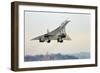 Concorde Supersonic Airliner Landing at Airport-null-Framed Photographic Print