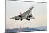 Concorde Supersonic Airliner Landing at Airport-null-Mounted Photographic Print