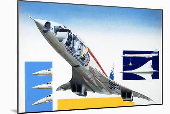 Concorde-Wilf Hardy-Mounted Giclee Print