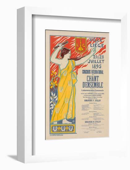 Concours de Chant d'Esnsemble-null-Framed Art Print