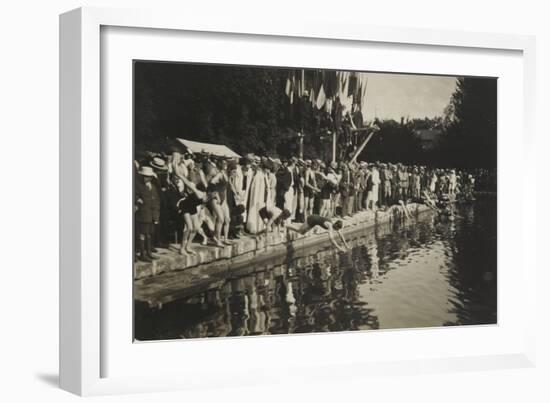 Concours de natation sur le canal, 1939-null-Framed Giclee Print