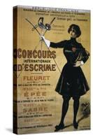 Concours Internationaux d'Escrime, 1900 Summer Olympics, Poster-null-Stretched Canvas