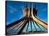 Concrete Framework for Conical Roman Catholic Cathedral Designed by Architect Oscar Niemeyer-Dmitri Kessel-Stretched Canvas