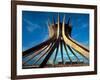 Concrete Framework for Conical Roman Catholic Cathedral Designed by Architect Oscar Niemeyer-Dmitri Kessel-Framed Photographic Print