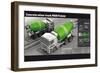 Concrete mixer truck MAN F2000.-null-Framed Photographic Print