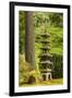 Concrete statue, Portland Japanese Garden, Washington Park in the west hills of Portland, Oregon-Adam Jones-Framed Photographic Print