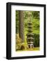 Concrete statue, Portland Japanese Garden, Washington Park in the west hills of Portland, Oregon-Adam Jones-Framed Photographic Print