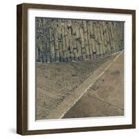 Concrete Wall and Road Surface-Clive Nolan-Framed Photographic Print