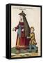 Concubine with Child, from Habitus Praecipuorum Popularum, 1577-Jost Amman-Framed Stretched Canvas