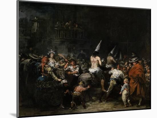 Condemned by the Inquisition-Eugenio Lucas Velazquez-Mounted Giclee Print