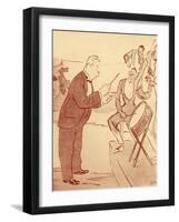 Conductor and band by Sem-Sem-Framed Giclee Print