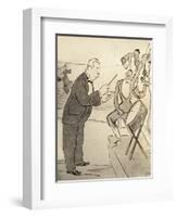 Conductor and band by Sem-Sem-Framed Giclee Print