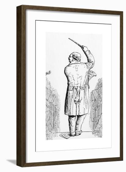 Conductor and Orchestra-null-Framed Giclee Print