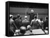 Conductor Arturo Toscanini Conducting Singers from the Metropolitan Opera-W^ Eugene Smith-Framed Stretched Canvas