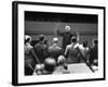 Conductor Arturo Toscanini Conducting Singers from the Metropolitan Opera-W^ Eugene Smith-Framed Premium Photographic Print