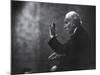 Conductor Arturo Toscanini Waving His Arms During the First Half Program of the Toscanini Tour-Joe Scherschel-Mounted Premium Photographic Print