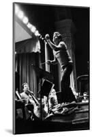 Conductor Leonard Bernstein Rehearsing Mahler's Resurrection Symphony at Carnegie Hall-Alfred Eisenstaedt-Mounted Photographic Print