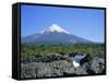 Cone of Volcan Osorno from the Petrohue Falls Near Puerto Montt, Chile, South America-Renner Geoff-Framed Stretched Canvas