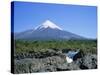 Cone of Volcan Osorno from the Petrohue Falls Near Puerto Montt, Chile, South America-Renner Geoff-Stretched Canvas